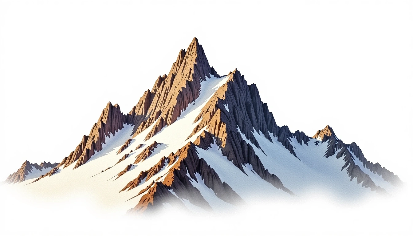 Banner Peak — 3,994m — United States — watercolor illustration