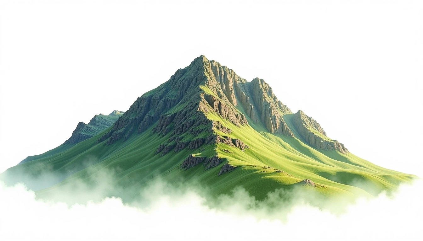 Bowfell — 902m — United Kingdom — watercolor illustration