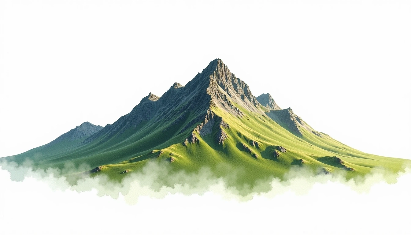 Braeriach — 1,296m — United Kingdom — watercolor illustration