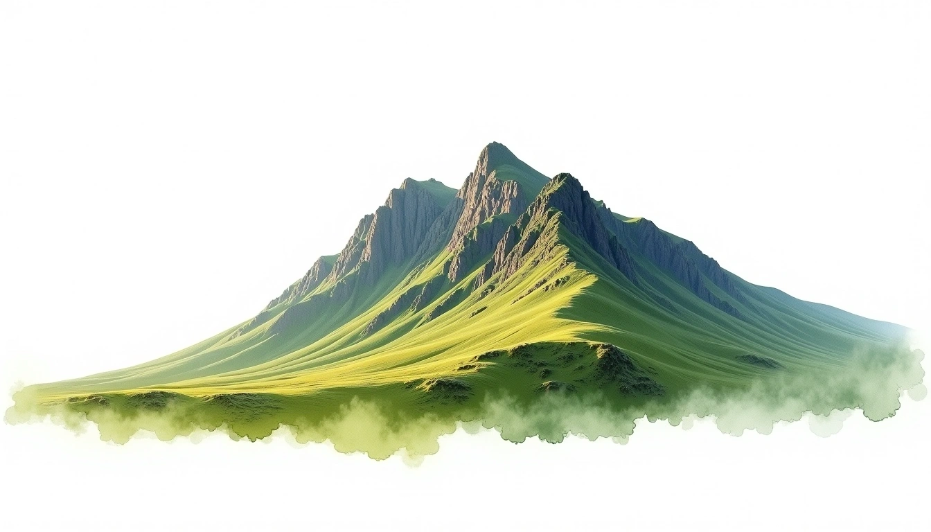 Cairn Gorm — 1,245m — United Kingdom — watercolor illustration