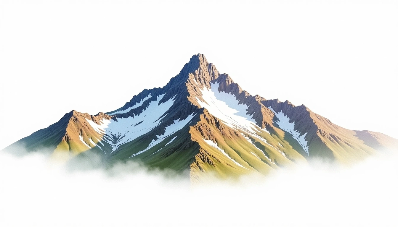 Casco Peak — 4,259m — United States — watercolor illustration