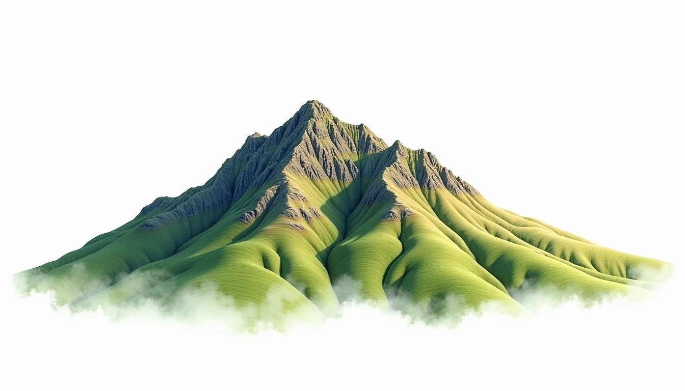 Catbells — 451m — United Kingdom — watercolor illustration