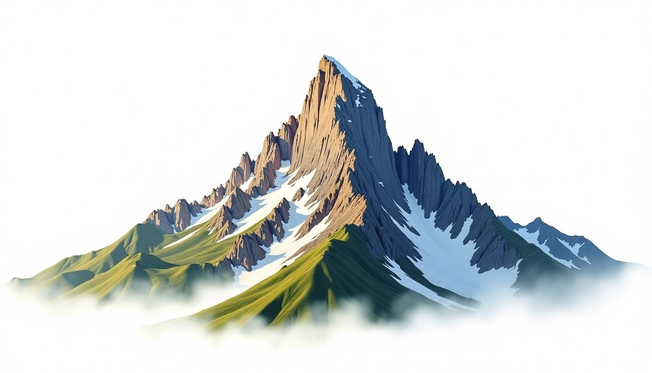 Cerro Adela — 2,938m — Argentina — watercolor illustration