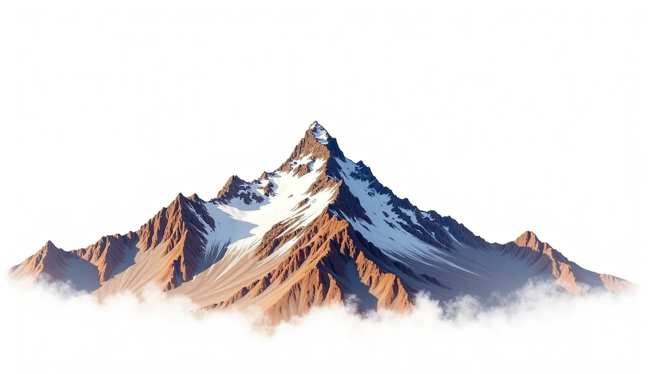Cerro Antisanilla — 5,705m — Ecuador — watercolor illustration