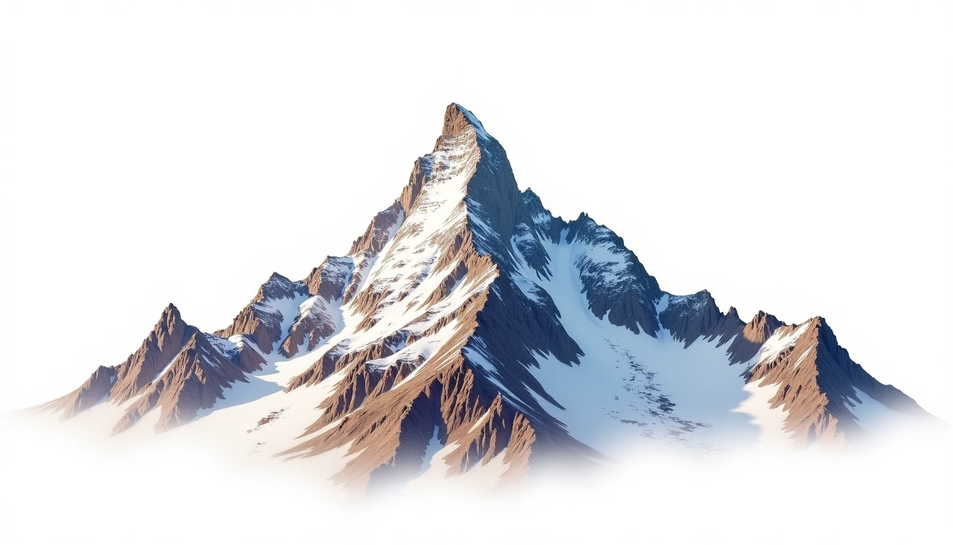 Cerro El Muerto — 6,488m — Argentina — watercolor illustration