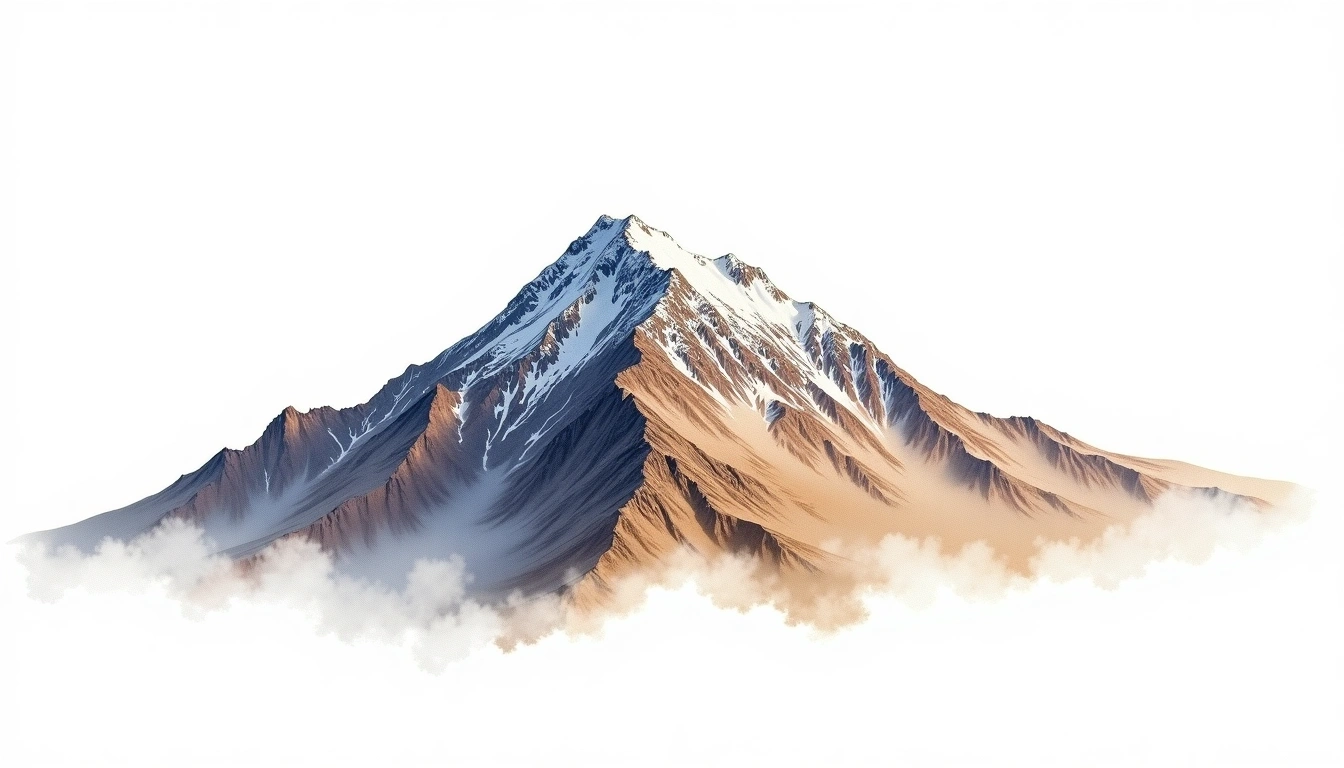 Cerro Imbabura — 4,621m — Ecuador — watercolor illustration