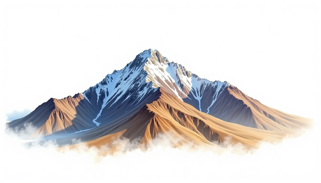 Cerro Puntas — 5,490m — Colombia — watercolor illustration