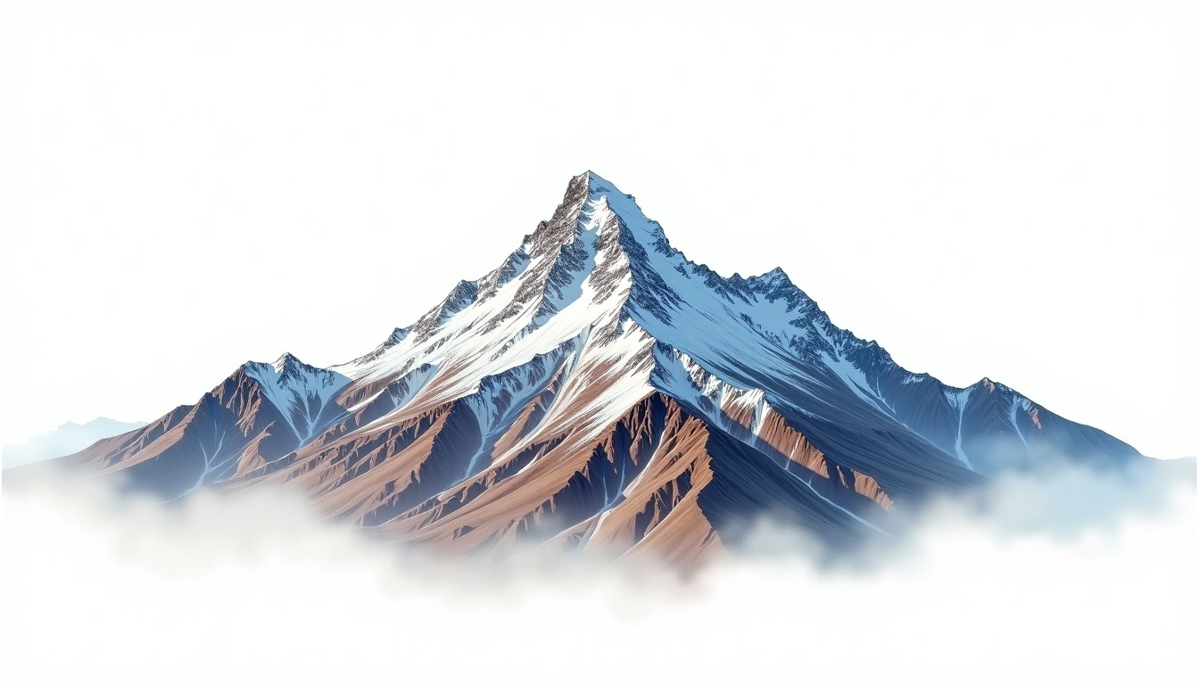 Cerro Veladero — 6,436m — Argentina — watercolor illustration