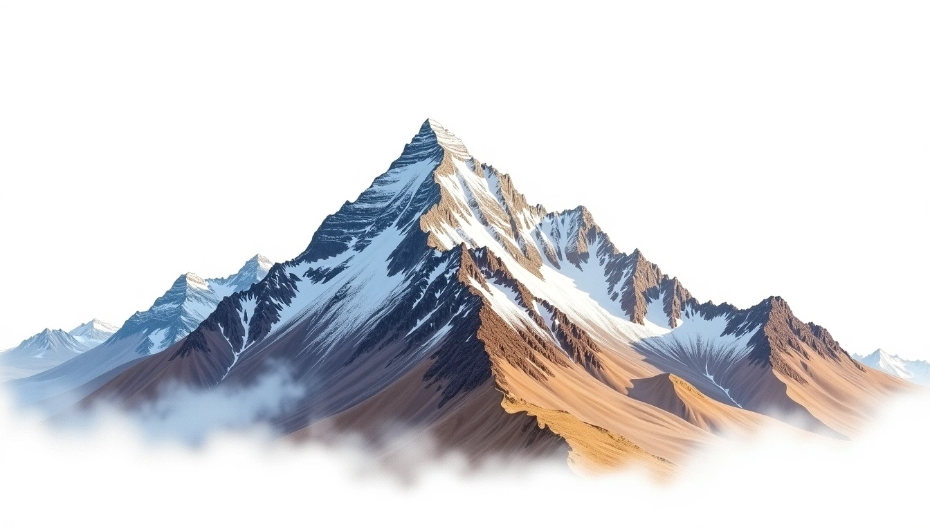 Chachacomani — 6,074m — Bolivia — watercolor illustration