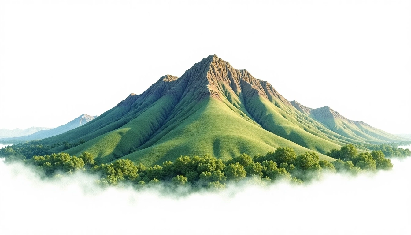 Chimanimani Mountains — 2,436m — Zimbabwe — watercolor illustration