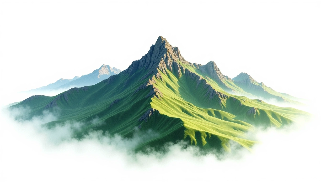 Chiyou Shan — 3,303m — Taiwan — watercolor illustration