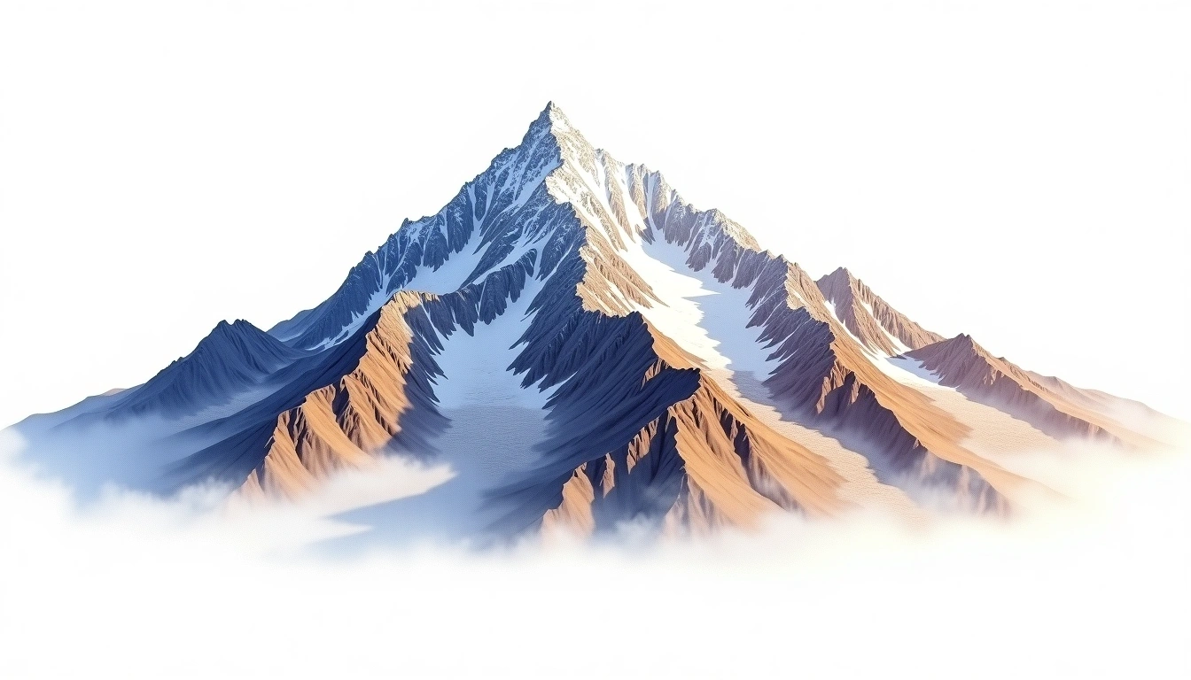 Chopicalqui — 6,354m — Peru — watercolor illustration