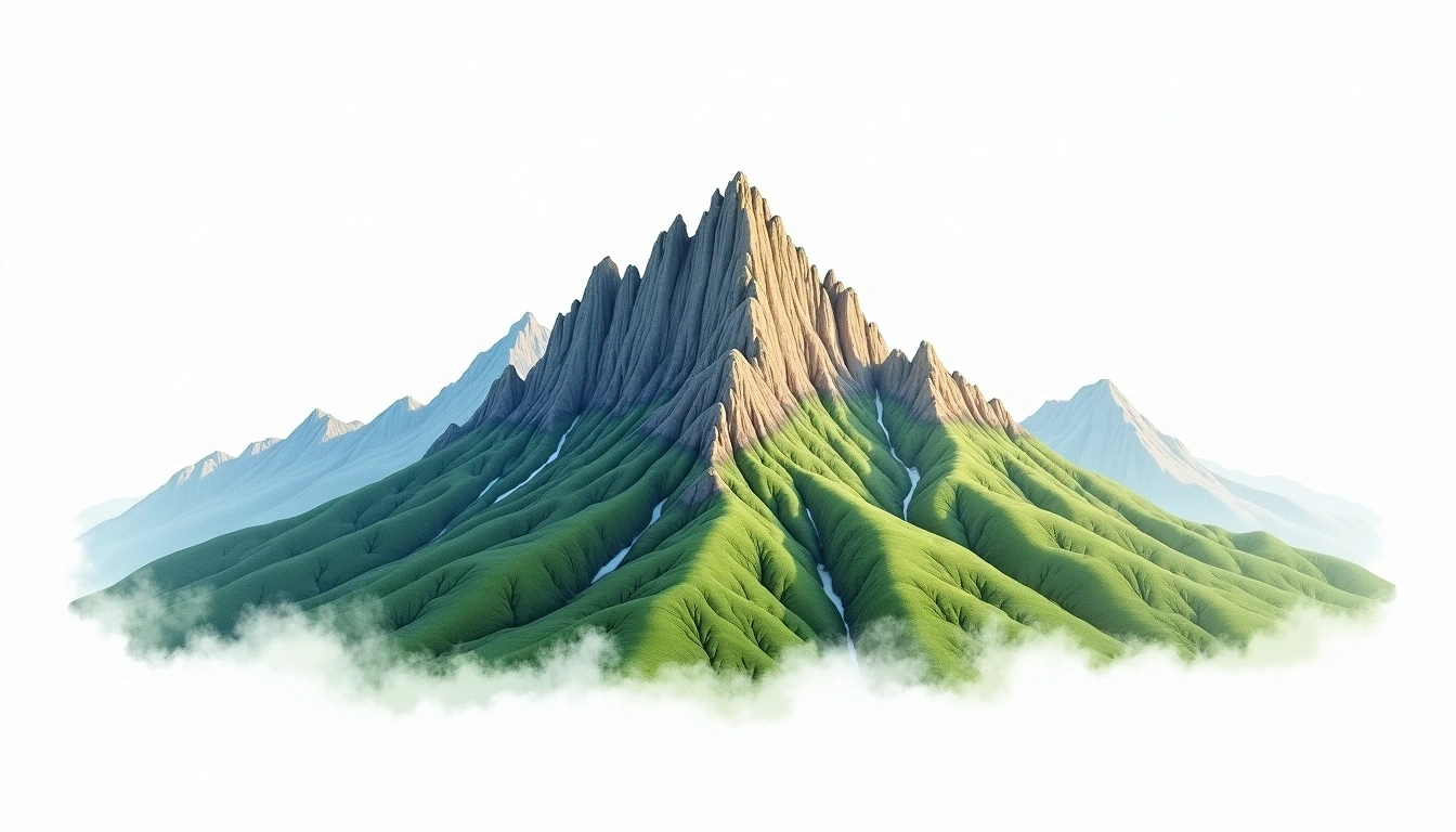 Chopok — 2,024m — Slovakia — watercolor illustration