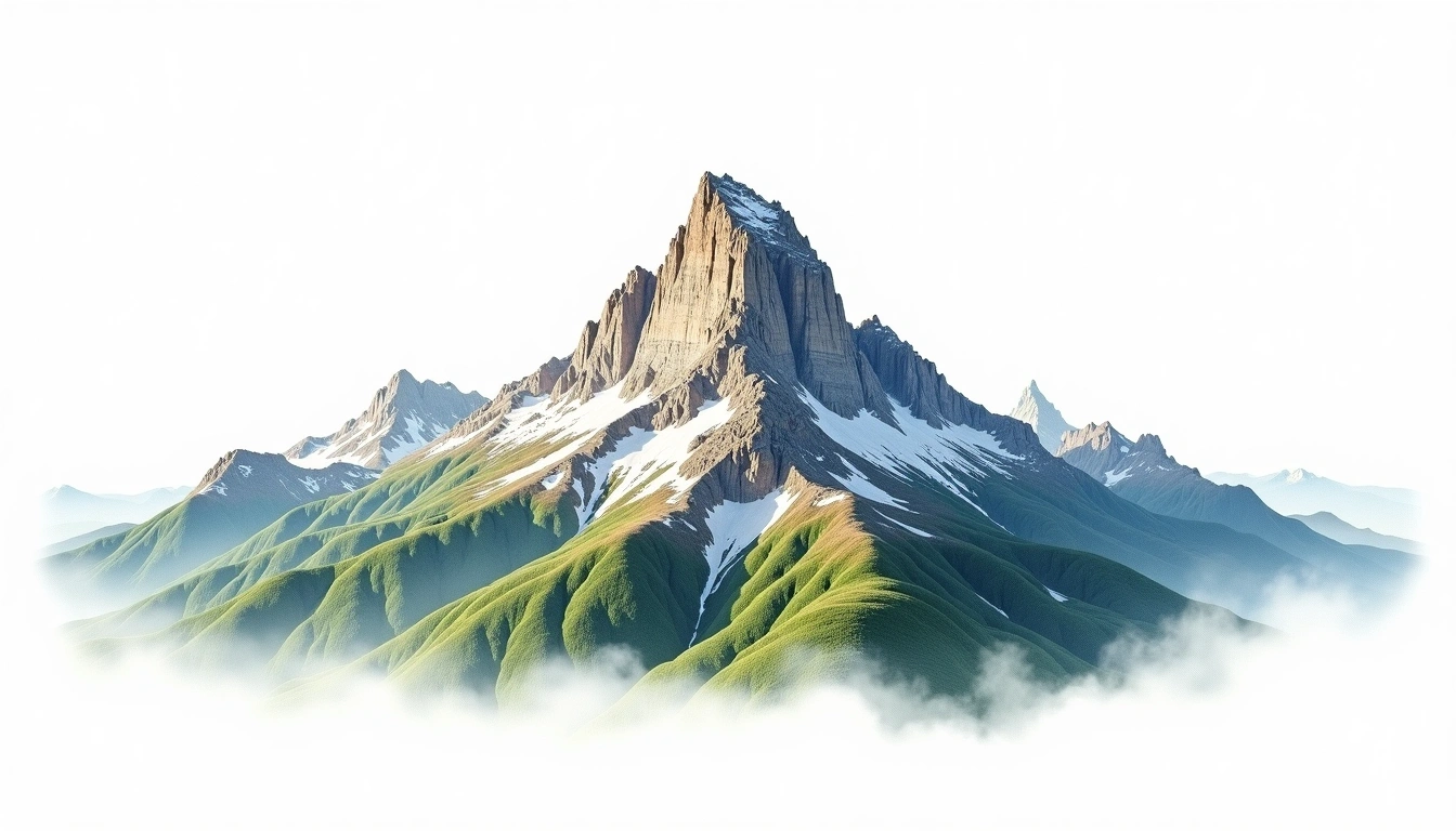 Cima d'Asta — 2,847m — Italy — watercolor illustration