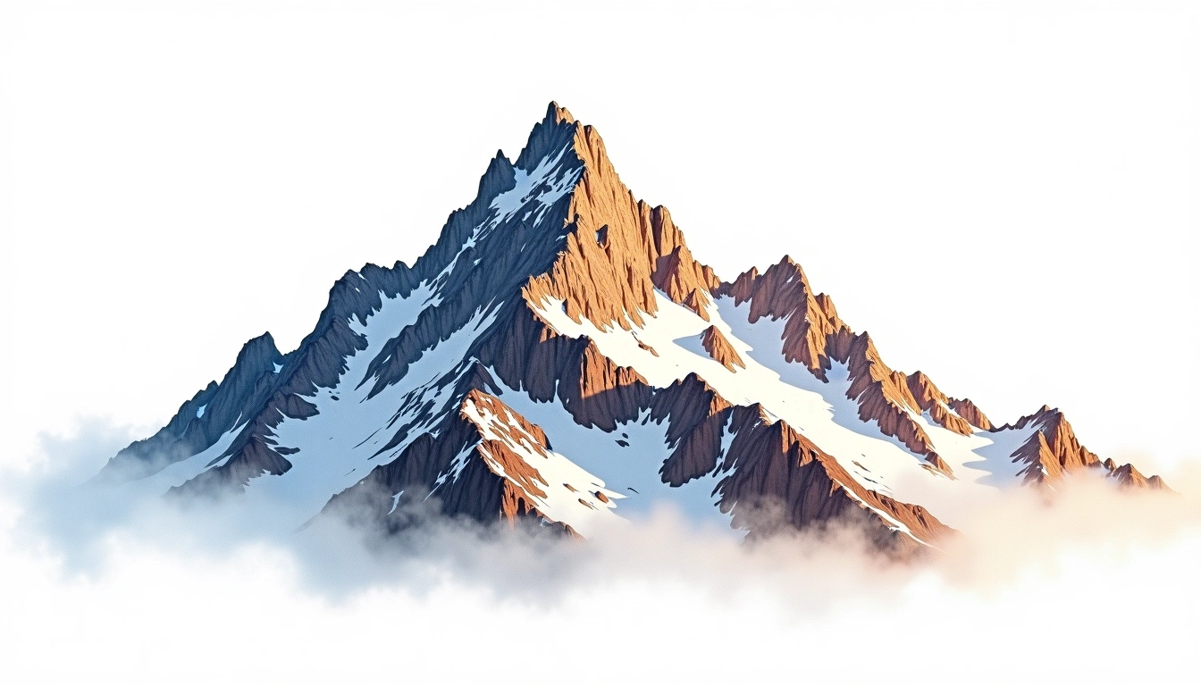 Cloudripper — 4,152m — United States — watercolor illustration