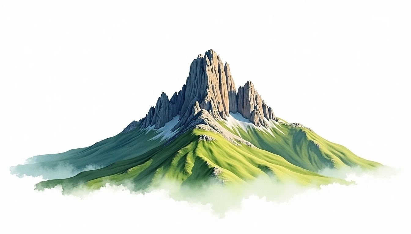 Cofre de Perote — 4,282m — Mexico — watercolor illustration