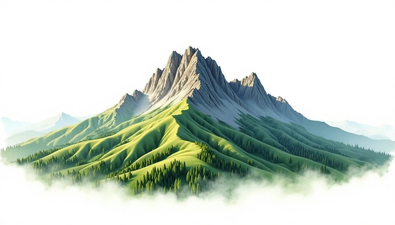 Corno Piccolo — 2,655m — Italy — watercolor illustration