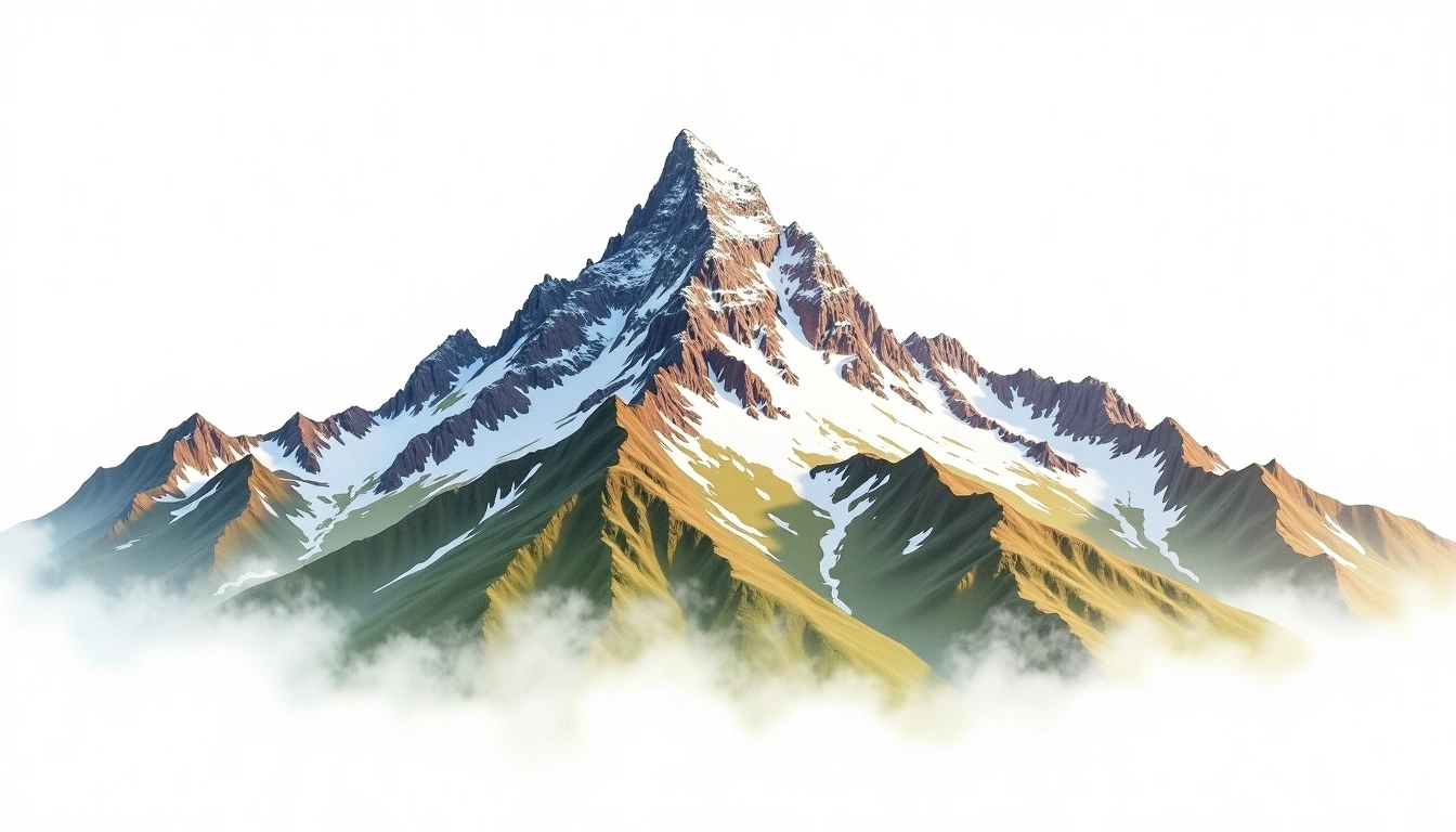 Crestone Peak — 4,357m — United States — watercolor illustration