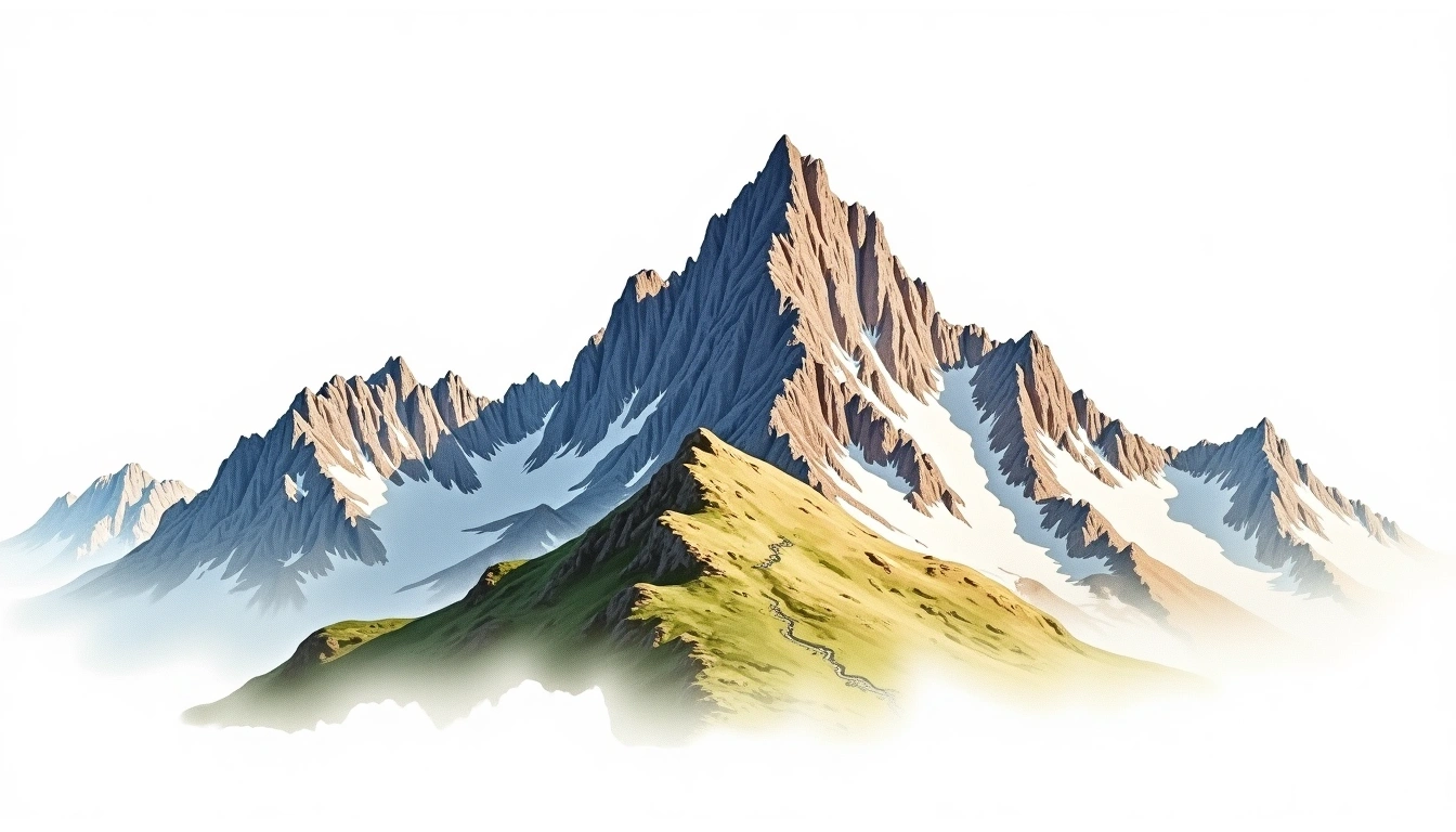 Croda Rossa d'Ampezzo — 3,146m — Italy — watercolor illustration