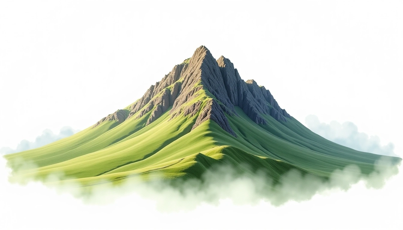 Cul Mor — 849m — United Kingdom — watercolor illustration