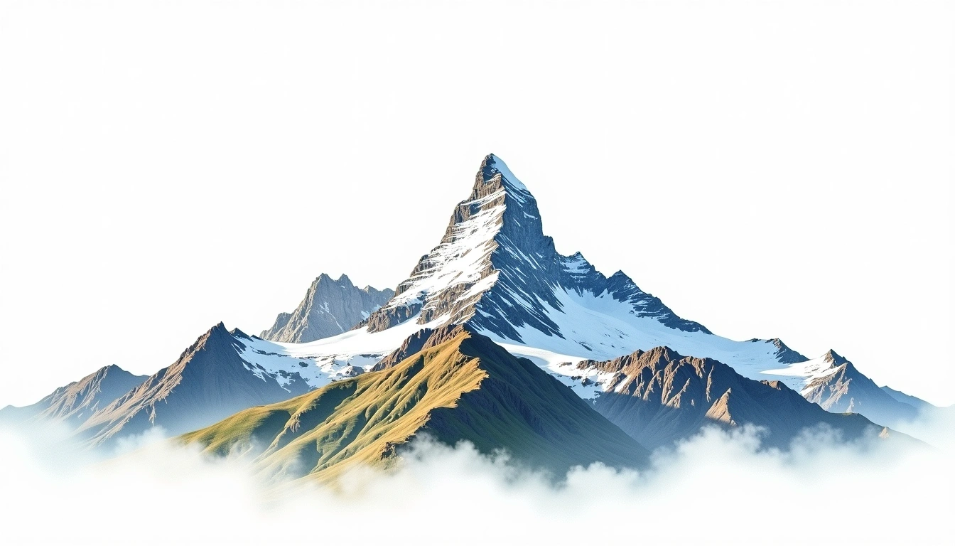 Dome du Gouter — 4,304m — France — watercolor illustration