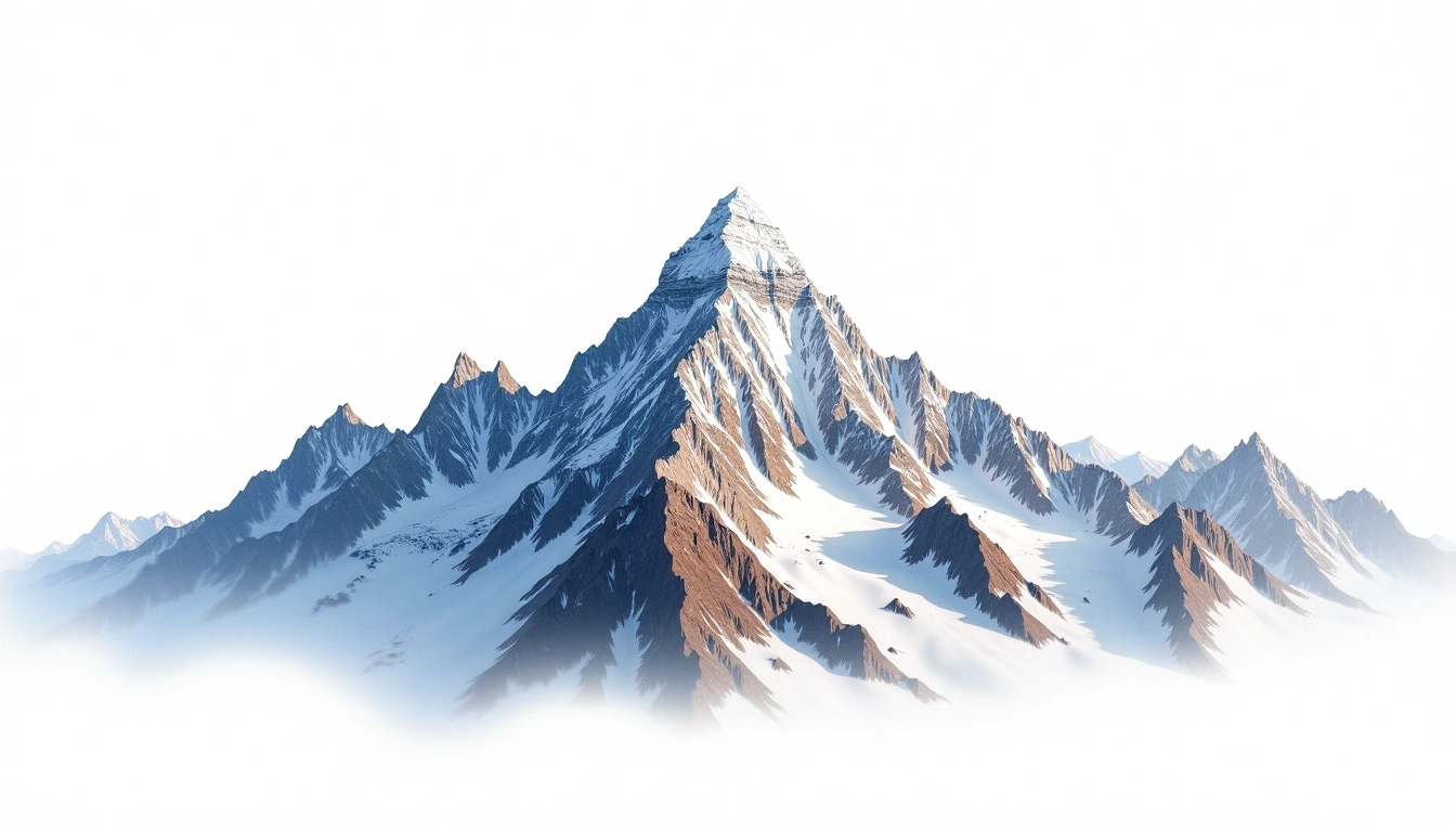 Dorje Lakpa — 6,966m — Nepal — watercolor illustration