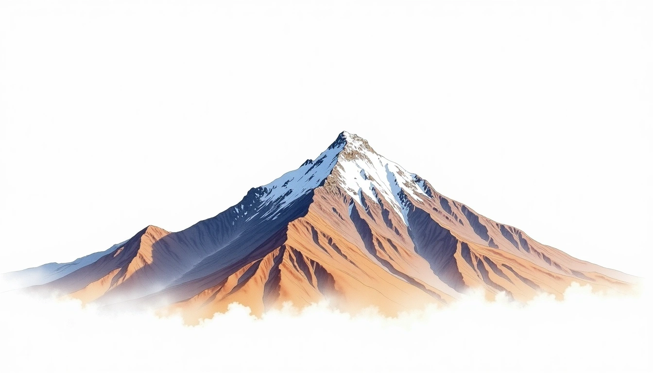 El Cocuy Concavo — 5,330m — Colombia — watercolor illustration