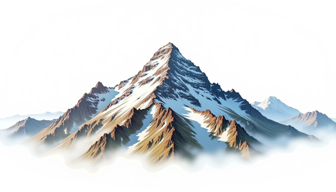 Ellingwood Point — 4,295m — United States — watercolor illustration