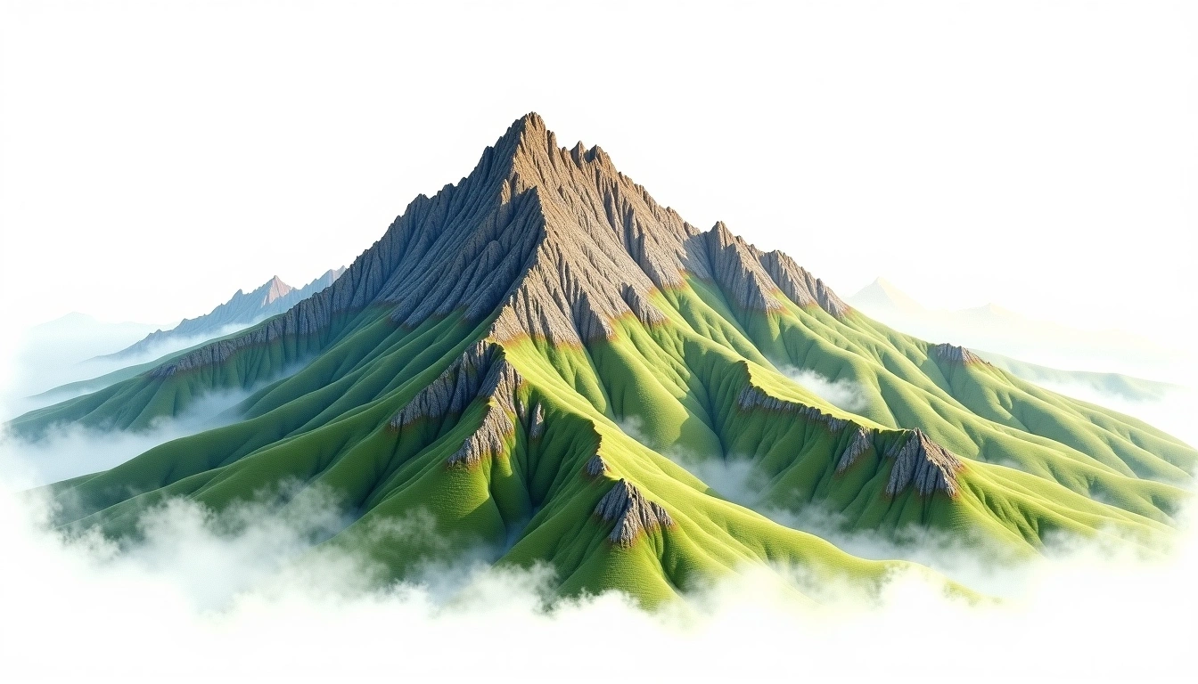 Feldberg Black Forest — 1,493m — Germany — watercolor illustration