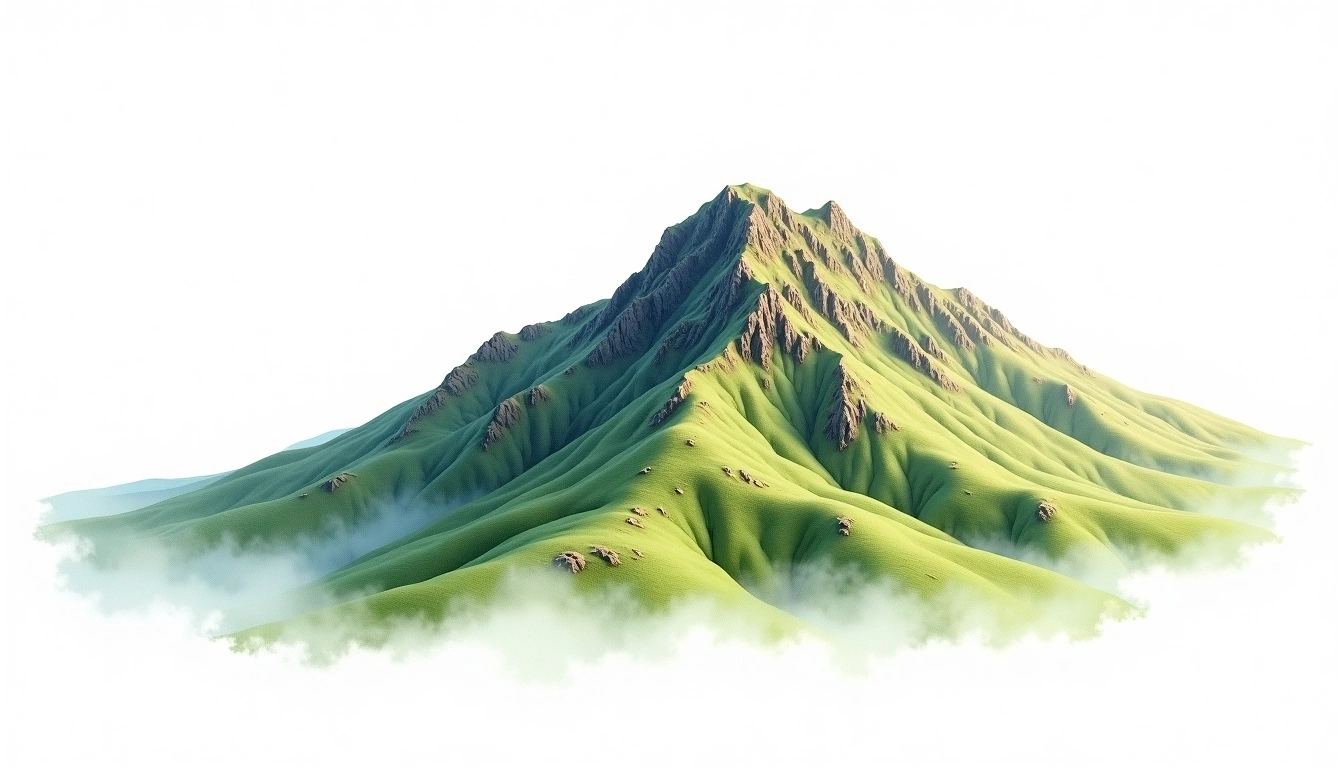 Foel Grach — 976m — United Kingdom — watercolor illustration