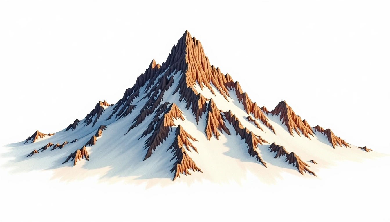 Fremont Peak — 4,189m — United States — watercolor illustration