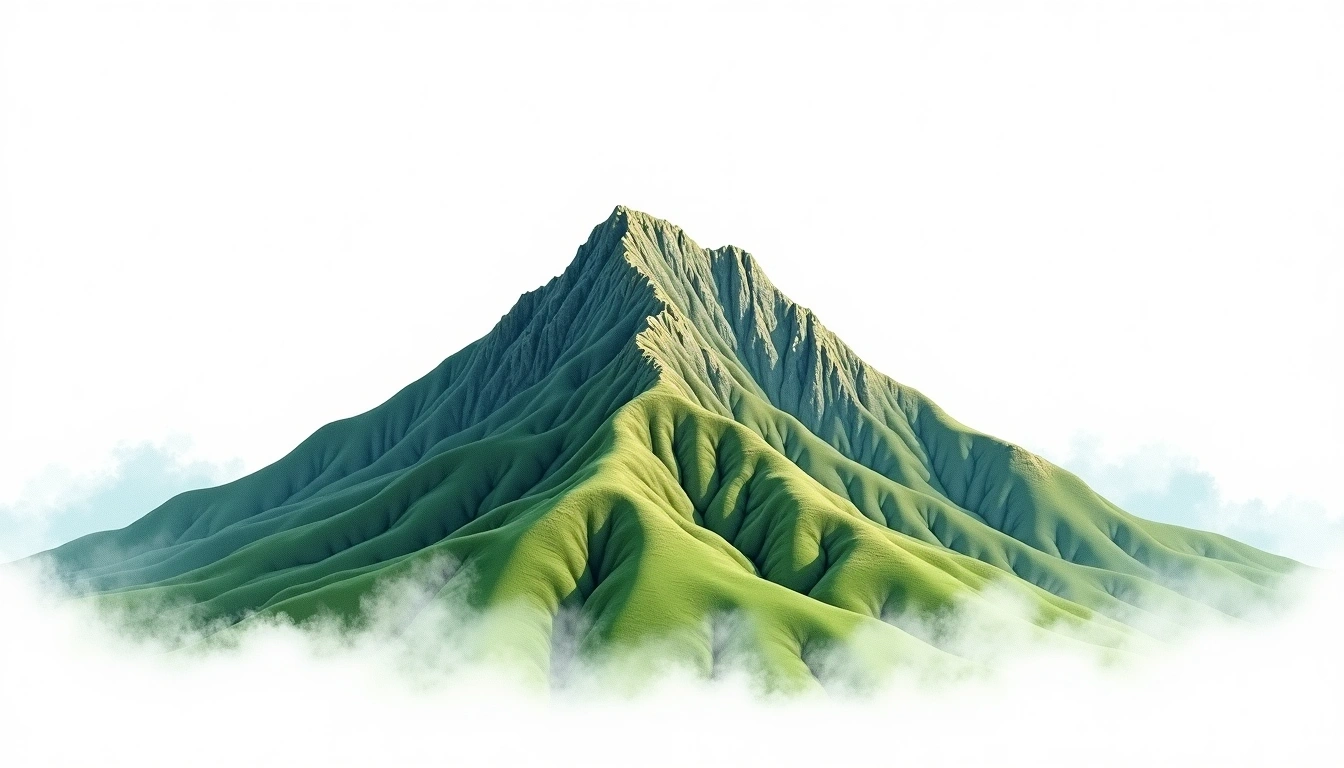 Gayasan — 1,430m — South Korea — watercolor illustration