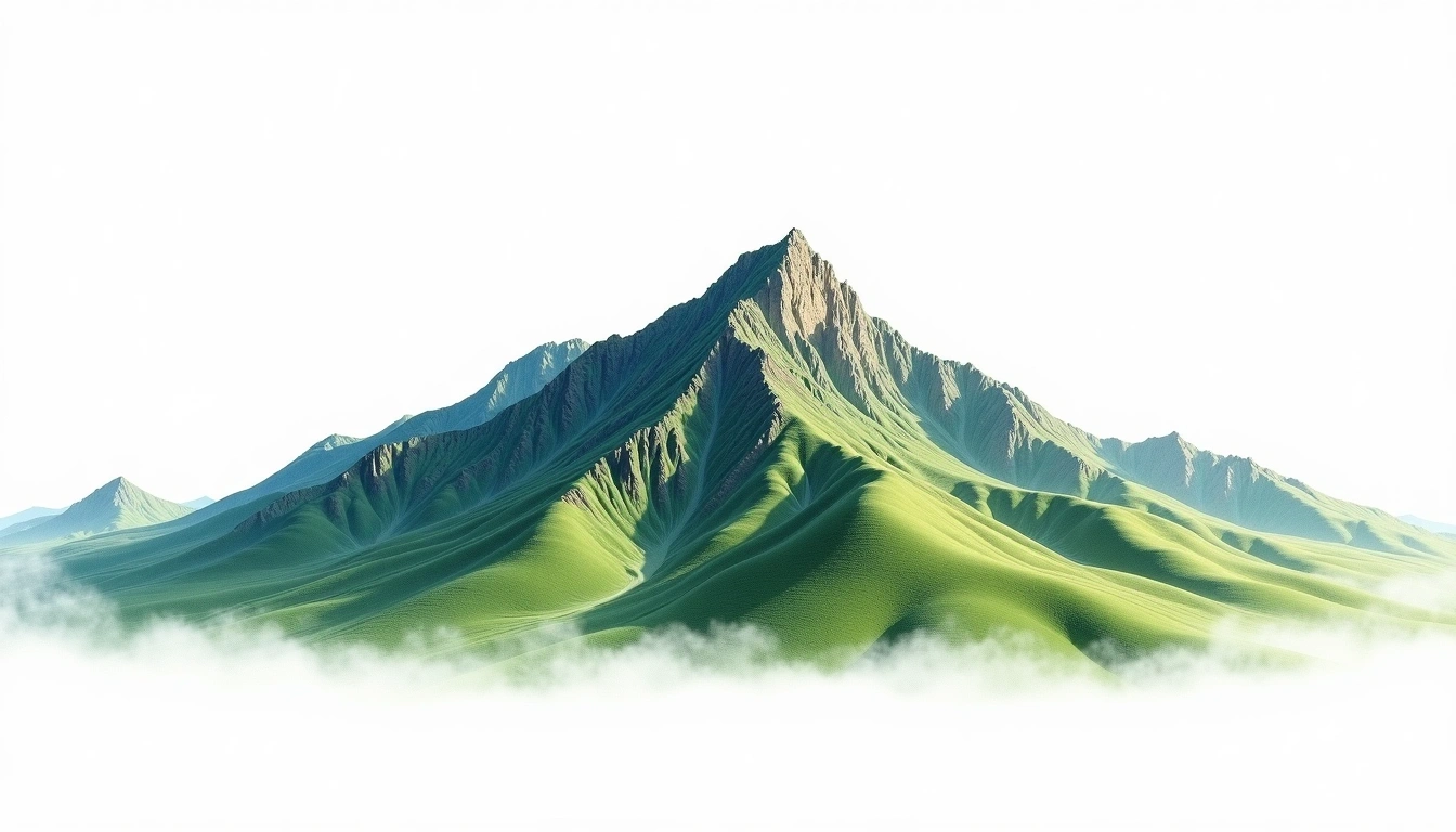 Geumjeongsan — 802m — South Korea — watercolor illustration