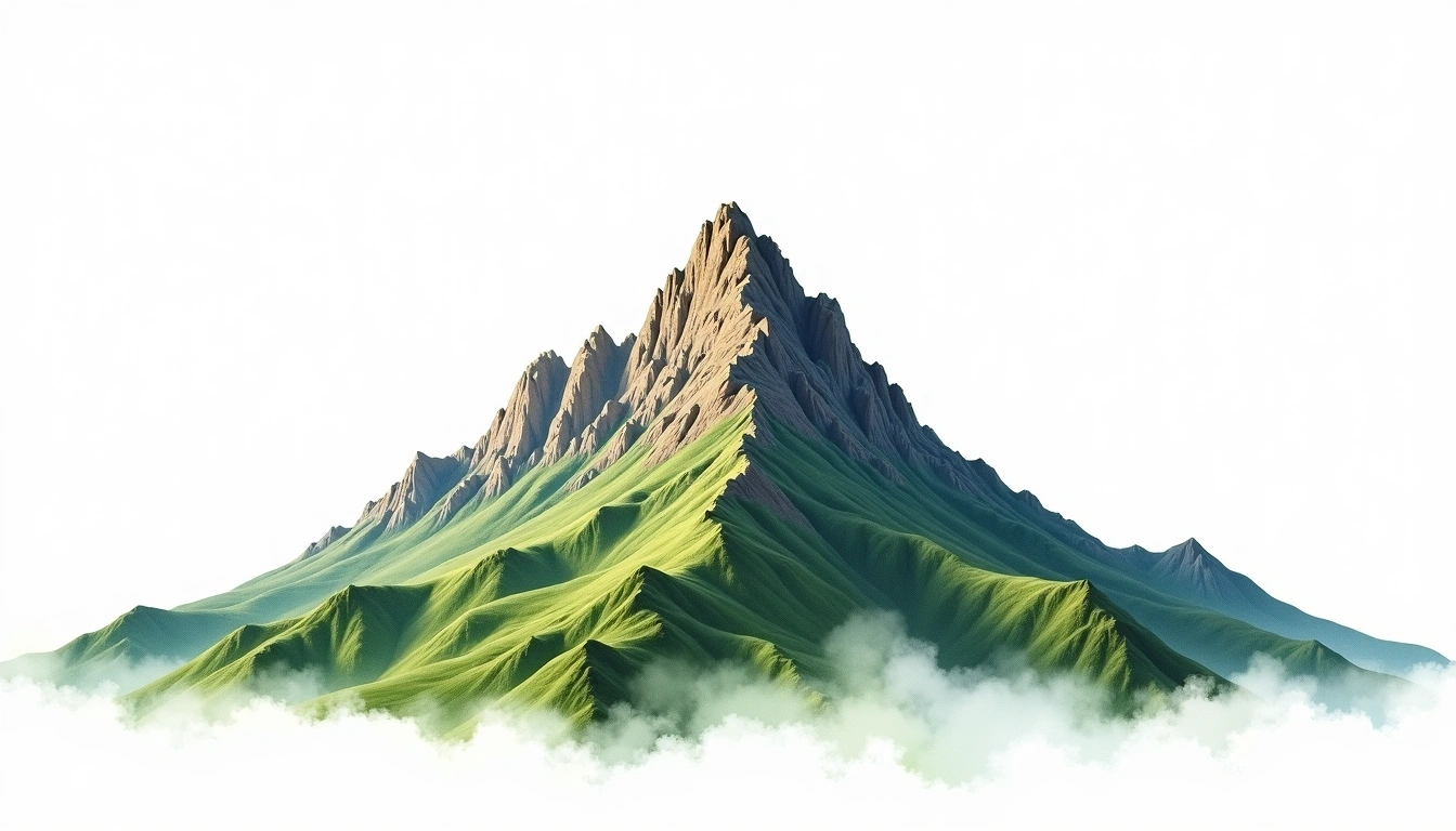 Giant Mountain — 1,410m — United States — watercolor illustration