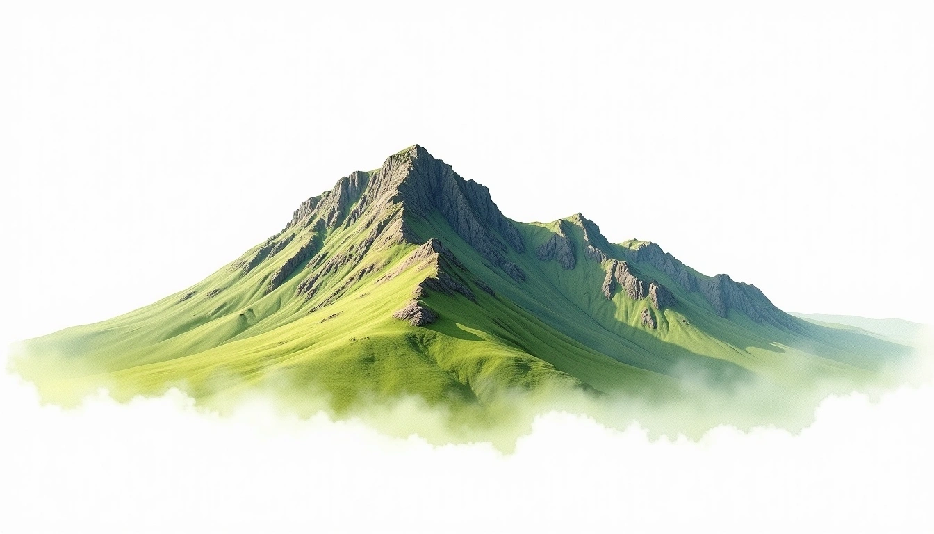 Glyder Fawr — 1,001m — United Kingdom — watercolor illustration