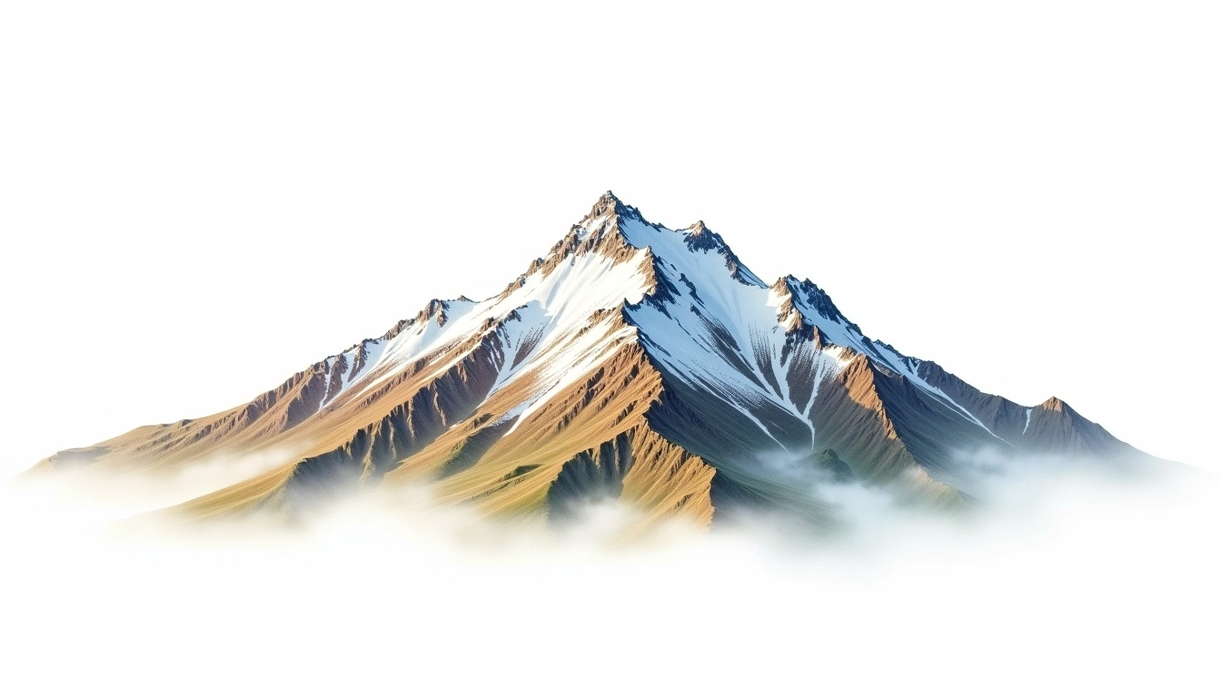 Gran Paradiso — 4,061m — Italy — watercolor illustration