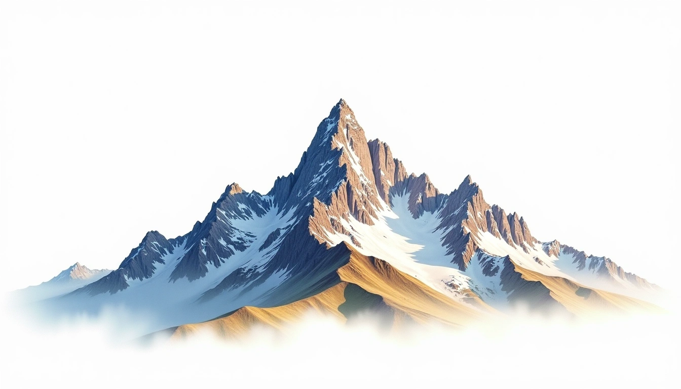 Granatspitzgruppe — 3,086m — Austria — watercolor illustration