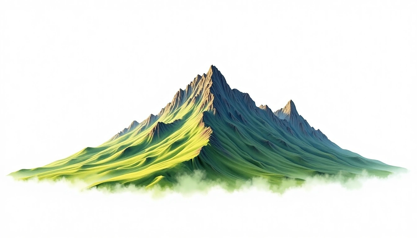 Grasmoor — 852m — United Kingdom — watercolor illustration
