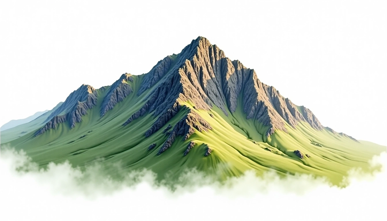 Great Gable — 899m — United Kingdom — watercolor illustration