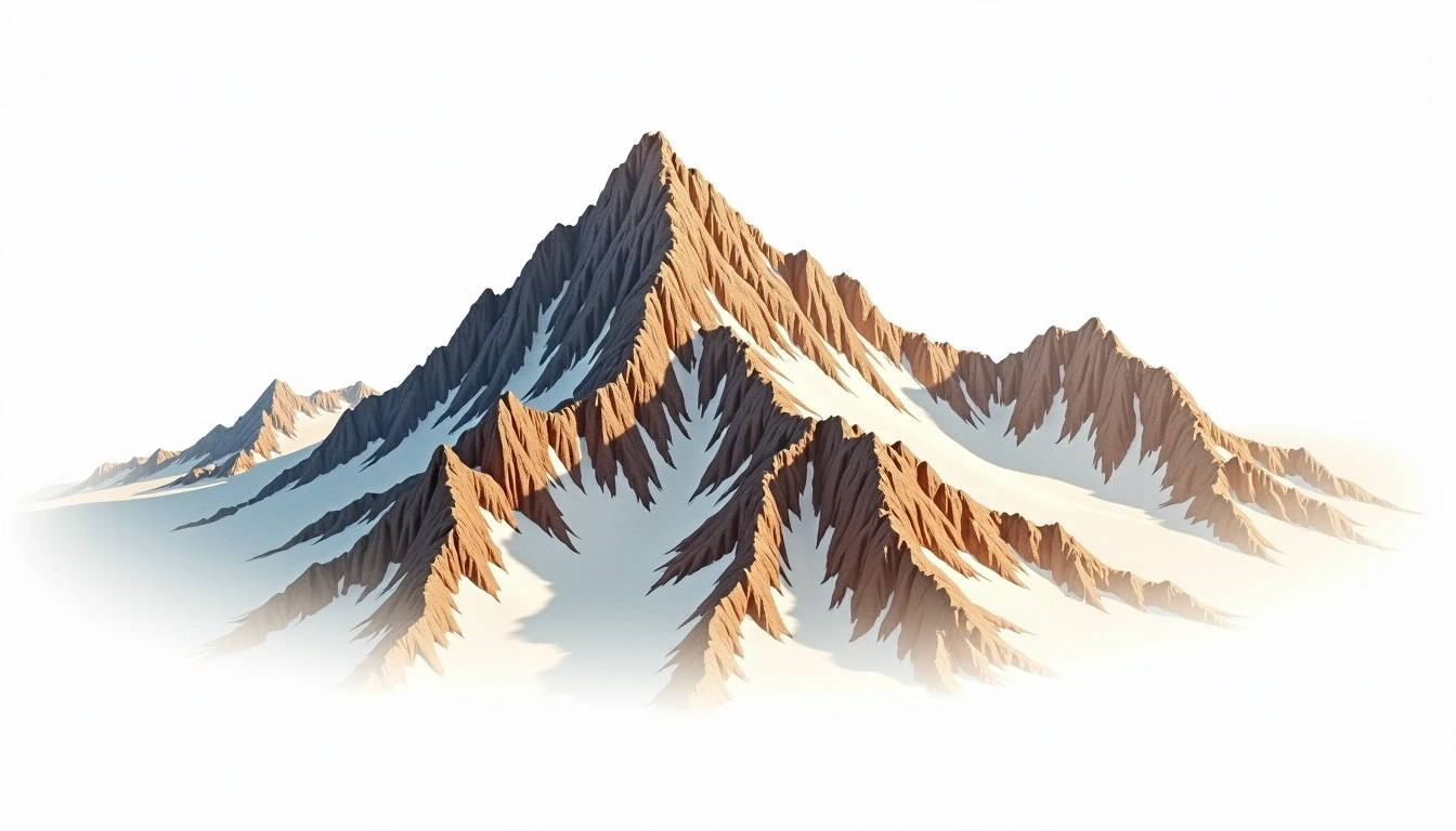 Halti — 1,324m — Finland — watercolor illustration