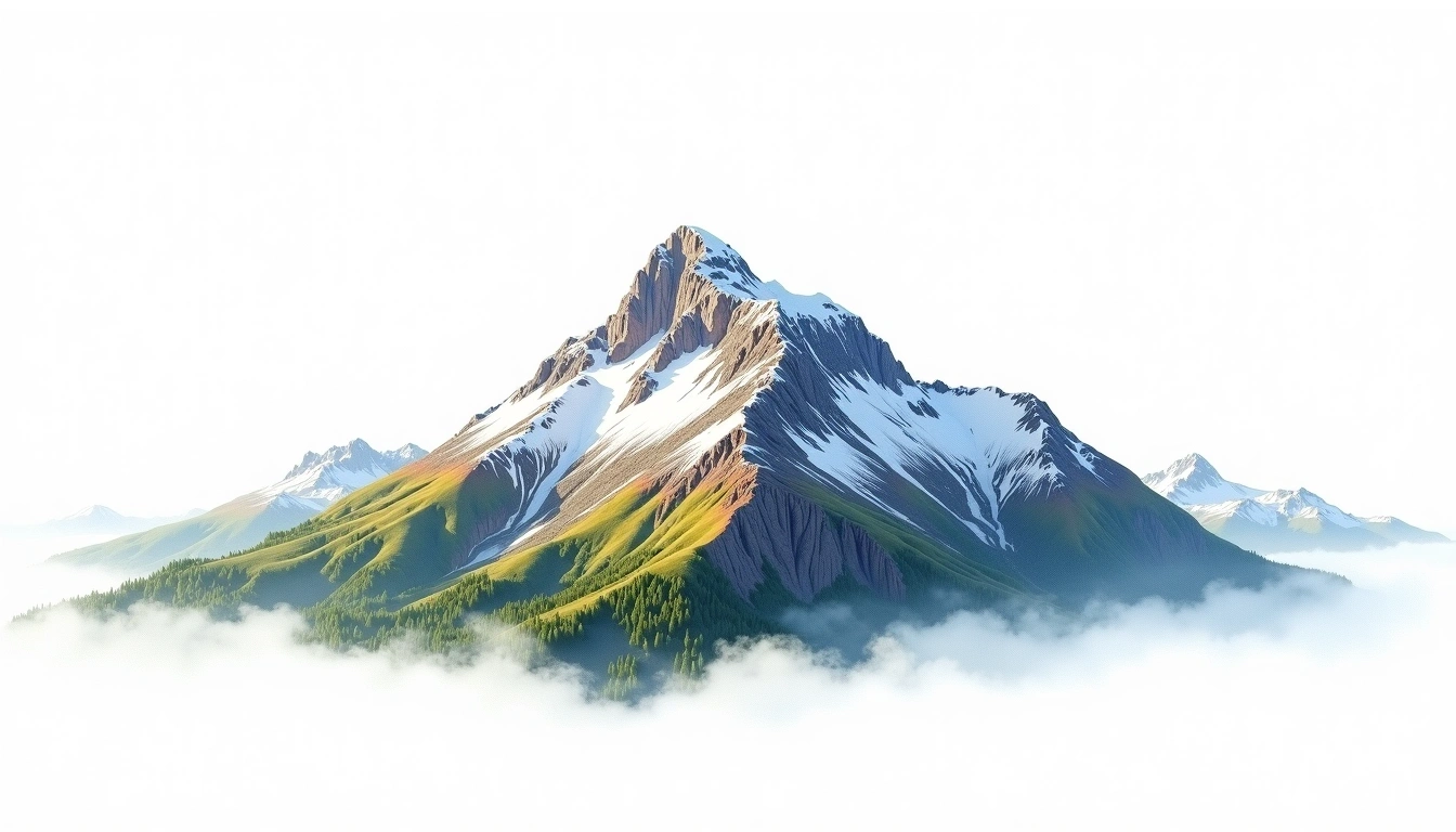 Helagsfjallet — 1,797m — Sweden — watercolor illustration