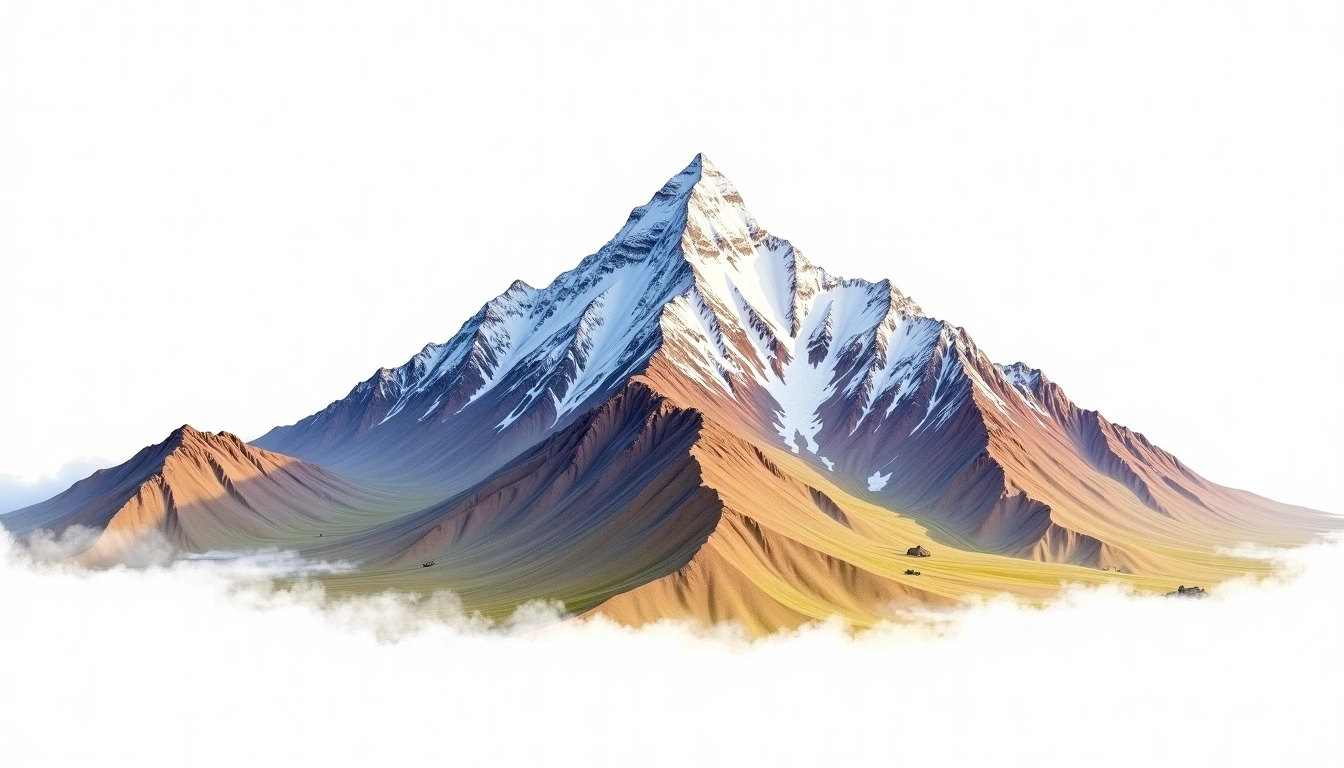 Hezar — 4,501m — Iran — watercolor illustration
