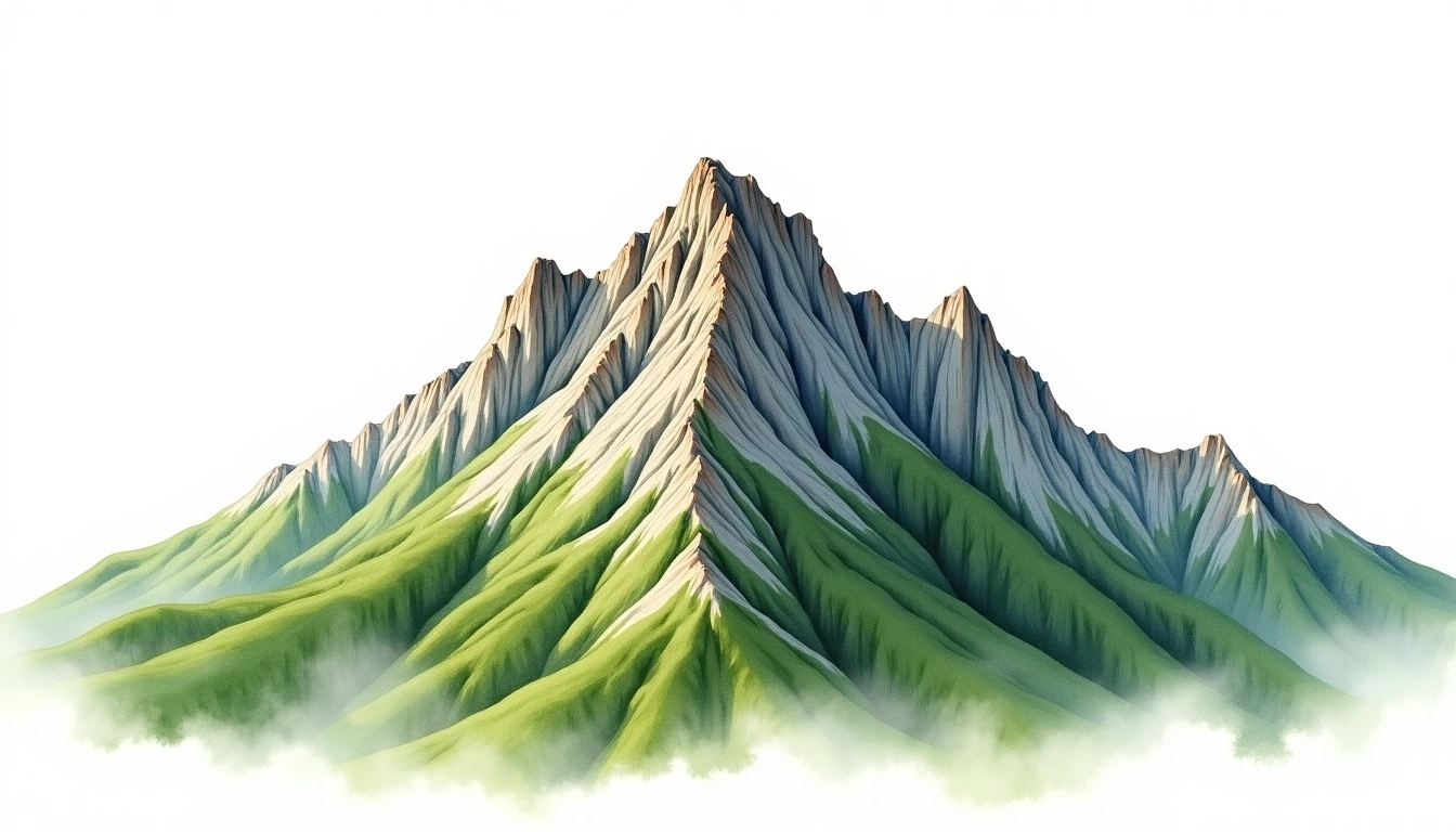 Hohe Wand — 1,132m — Austria — watercolor illustration