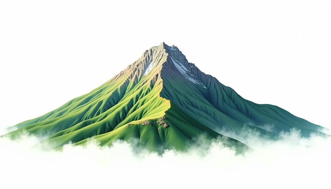 Hotaka-dake — 3,190m — Japan — watercolor illustration