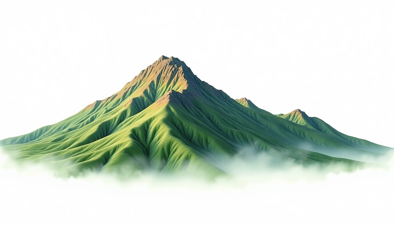 Hwangaksan — 1,111m — South Korea — watercolor illustration