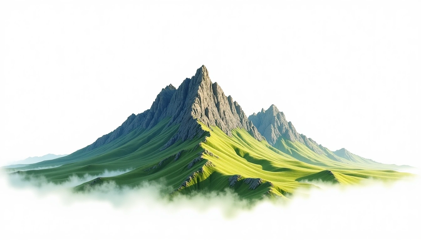 Injasuti — 3,459m — South Africa — watercolor illustration