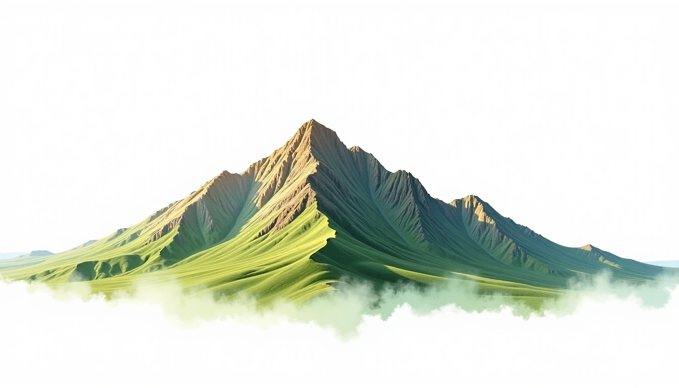 Jabal Shams — 3,009m — Oman — watercolor illustration