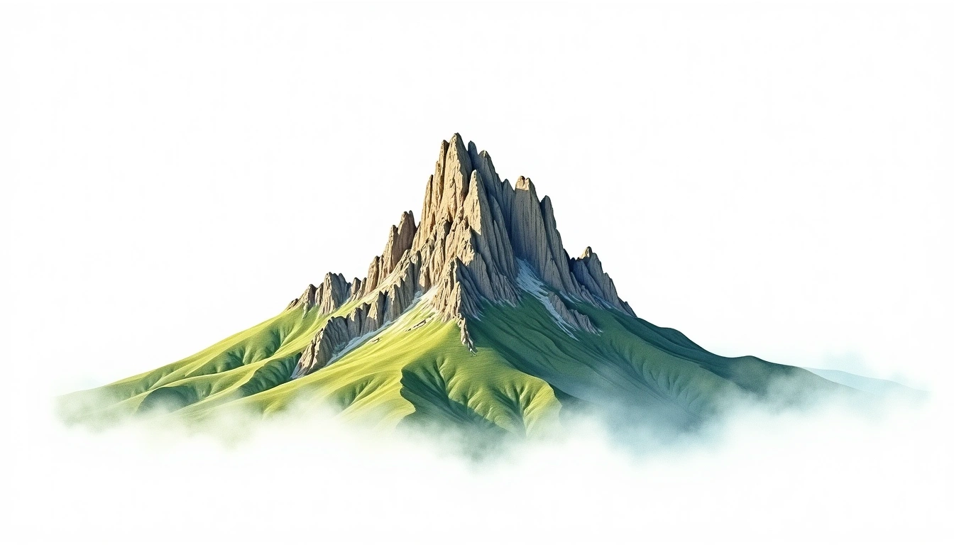 Juliana Top — 1,280m — Suriname — watercolor illustration