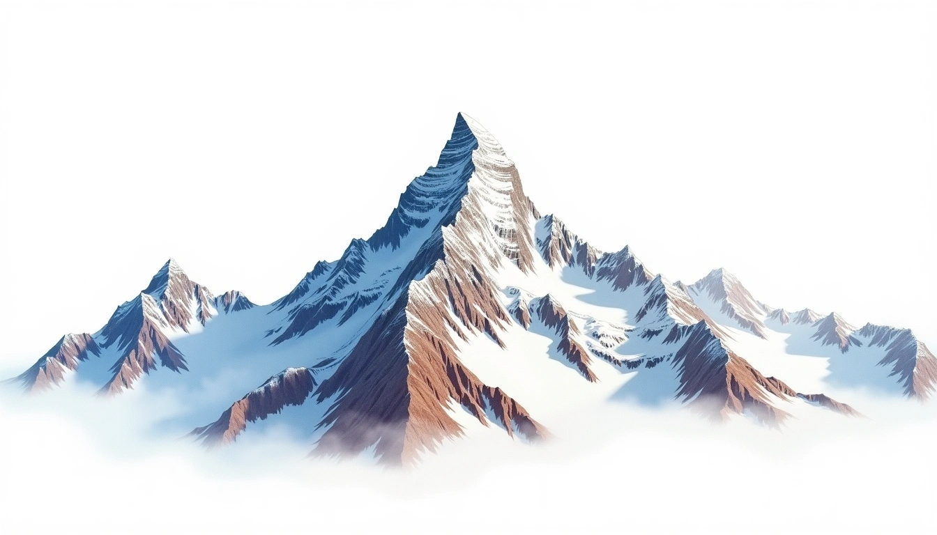 K2 — 8,611m — Pakistan — watercolor illustration