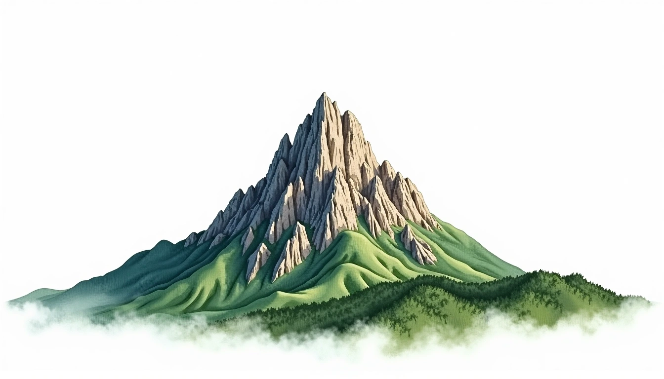 Kamakou — 1,512m — United States — watercolor illustration